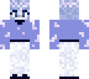 blue purple ghost girl