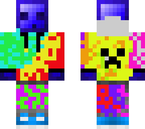 blue slimeboi with rainbow combo