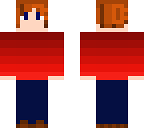 boy red gradient shirt