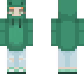 cozy frog hoodie girl