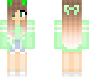 cute green girl