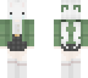 cute green school bunny