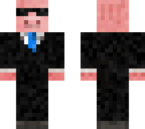 detailed pig in a suit with sunglasses