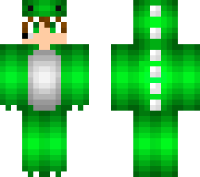 dino verde con diadema
