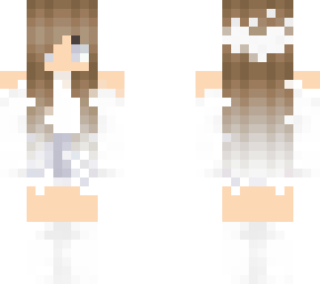 dressed in white