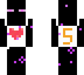 enderman with heart tank top