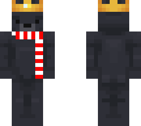 fat bear with scarf