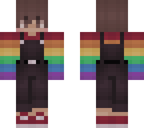 g*y flag jumper boy with dungarees