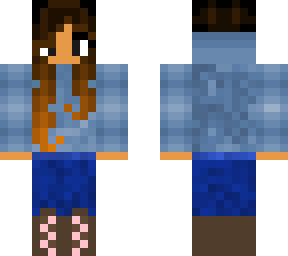 girl in a blue hoodie