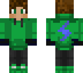 green hoodie