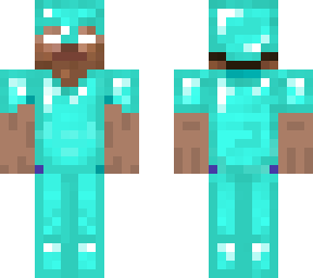 herobrine with diamond arour