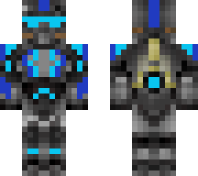 high tech power armour blue