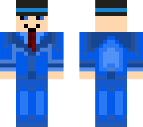 man in blue suit expression changer