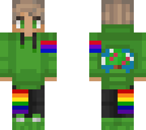 my skin with pride flags!