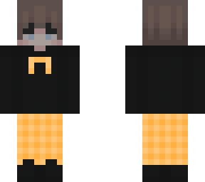 orange plaid