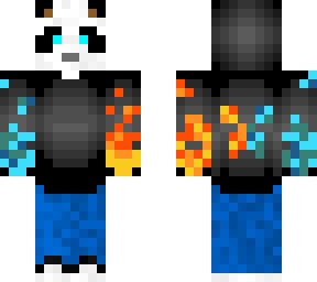 panda in fire/water jacket