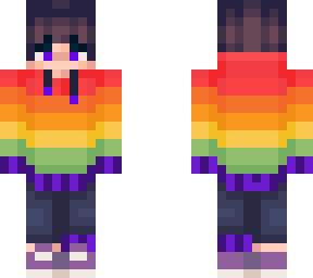 pride hoodie with purple accents