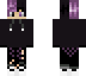 purple and black emo boy