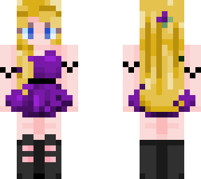 purple dress girl