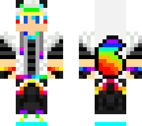 rainbow boy wolf