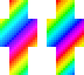 rainbow pixel man