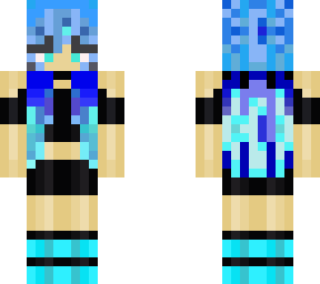 sea blue girl remake of hair