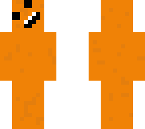 sideways face orange