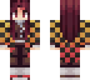 tanjiro but a girl and different colors