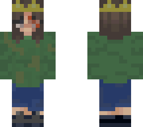 this is me as a minecraft skin but i got in a fight
