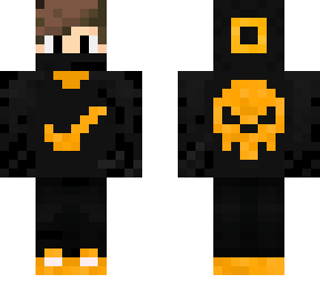 yellow black skull finished