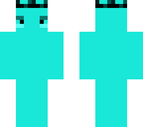 bashful blank cyan king