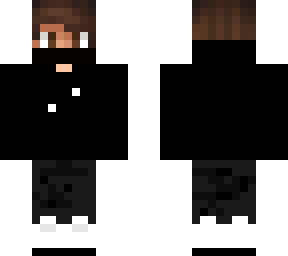black hoodie skin w mask