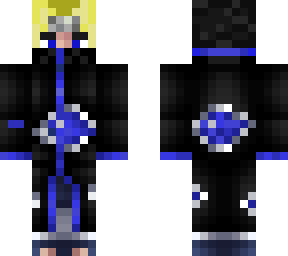 blue and blonde itachi uchiha akatski version
