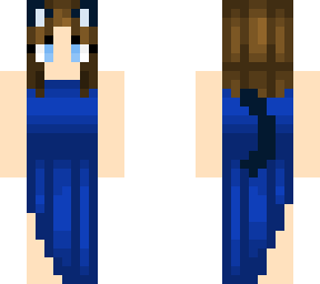 blue dress
