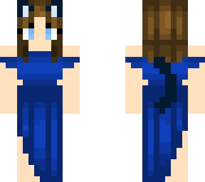 blue dress