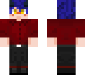 blue hair demon