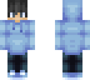 blue hoodie boy