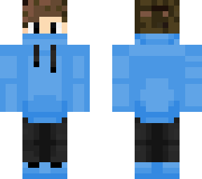 blue hoodie man