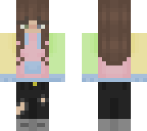 brunette-hoodie w/o hood-green+blue eyes