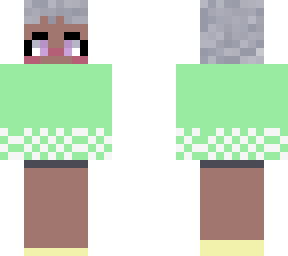 checkered girl green