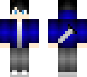 cool blue with sword