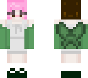cute pink and green fit