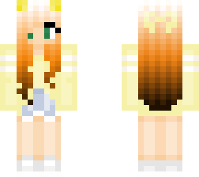 cute yellow girl (orange ombre)