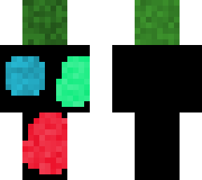 diamond, emerald, redstone, grass skin