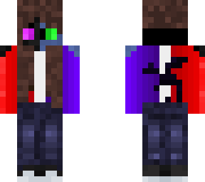 enderdragon/phantom- purple and red fade hoodie
