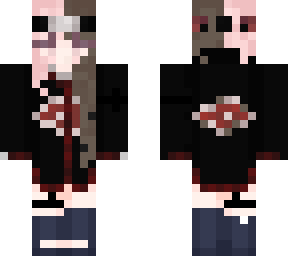 female akatsuki pink and brown hair