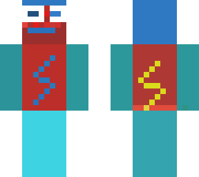 flash half blue half red and yellow