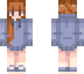girl with blue hoodie