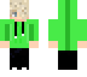 green hoodie blond boy