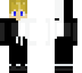itsmeimpact's skin +black and white hoodie